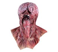 Bloody Tongue Zombie Face Cover - Realistic Latex Horror Face Cover, Devil Comfortable Breathable Headgear