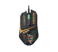Bloody W63 Max RGB Gaming Mouse, 12,000 CPI, BC3332-A Sensor, 2000 Hz Report Rate, 4M Onboard Memory, LOD Adjustment, Lightweight Braided Cable - Renegade Edition