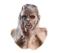 Bloody Zombie Mask with Hair Scary Walking Dead Creepy Halloween Costume Party Latex Horror Decoration Props