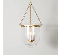 BLOOHK Extra Large Modern Farmhouse Chandelier, Matte Black Ceiling Candle Light Fixture, Gold Clear Glass Industrial Hanging Light for Kitchen Island and Dining Room(Gold)