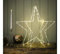 Bloom 3D Led Star Light Decoration - Mains Operated Indoor Festive Christmas Decoration With 120 Warm White Leds - H50Cm X W50Cm