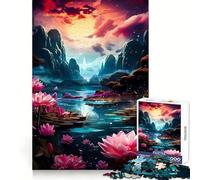 Bloom after Noir Jigsaw Puzzle 1000 Pieces Brain Exercise Soothing Hobby Precision Cut Holiday Present (50X75CM)