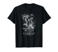 Bloom Against Current Koi Fish Sakura Waves T-Shirt
