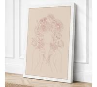 Bloom and Being Canvas Wall Art Print 36x24 Inch
