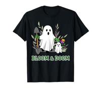 Bloom and Doom Funny Ghost Gardener Halloween T-Shirt
