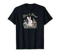 Bloom and Flourish Happy Easter Day Bunny Rabbit Cute T-Shirt