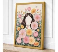 Bloom and Silence Botanical Canvas Wall Art Print 30x20 Inch | Ready to Hang, Gallery Wrapped, Fade-Resistant Inks, Securely Packaged, UK Made