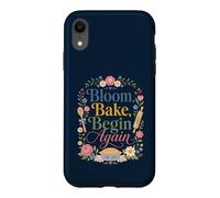 Bloom Bake Begin Again Floral Aesthetic Case for iPhone XR