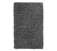 BLOOM BLENDS Jumbo Loop Bathroom Mat - Non-Slip, Quick Dry & Super Absorbent - Soft Microfiber Bath Rug for Shower, Bath & Toilet - Durable Water-Resistant Floor Mat (Grey)