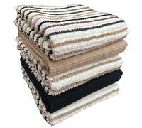 BLOOM BLENDS Pack of 5 Terry Cotton Kitchen Tea Towels Super Absorbent Quick Drying Soft Dish Towels for Bar Restaurant Cooking Cleaning and Drying (Natural)