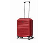 BLOOM BLENDS Underseat Cabin Trolley Bag - EasyJet Carry-On Approved Lightweight 360° Double Spinner Wheeled Suitcase (Burgundy)