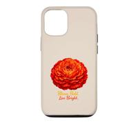 Bloom Bold Live Bright Red Carnation Flower Case for iPhone 12/12 Pro