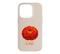 Bloom Bold Live Bright Red Carnation Flower Case for iPhone 14 Pro