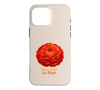 Bloom Bold Live Bright Red Carnation Flower Case for iPhone 16 Pro Max