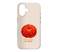 Bloom Bold Live Bright Red Carnation Flower Case for iPhone 17