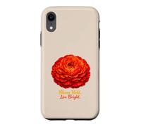 Bloom Bold Live Bright Red Carnation Flower Case for iPhone XR