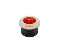 Bloom Bold Live Bright Red Carnation Flower PopSockets Adhesive PopGrip