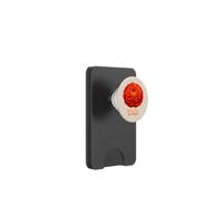 Bloom Bold Live Bright Red Carnation Flower PopSockets PopWallet for MagSafe
