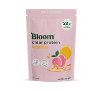 Bloom Nutrition Clear Protein Powder - Peach Mango Flavour - Whey Protein Isolate & Collagen Peptides - Light & Refreshing Protein Drink Mix - 20g Protein per Serving