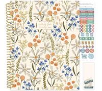 bloom daily planners 2025-2026 (8.5" x 11") Academic Year Day Planner (July 2025 - July 2026) - Weekly & Monthly Dated Agenda Organizer with Stickers & Tabs - Whimsical Wildflowers