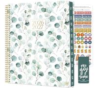 bloom daily planners 2026-2027 (8.5" x 11") Academic Year Day Planner (July 2026 - July 2027) - Weekly & Monthly Dated Agenda Organizer with Stickers & Tabs - Boho Greenery