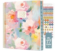 bloom daily planners 2026-2027 (8.5" x 11") Academic Year Day Planner (July 2026 - July 2027) - Weekly & Monthly Dated Agenda Organizer with Stickers & Tabs - Painted Peonies