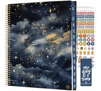 bloom daily planners 2026-2027 (8.5" x 11") Academic Year Day Planner (July 2026 - July 2027) - Weekly & Monthly Dated Agenda Organizer with Stickers & Tabs - Midnight Sky