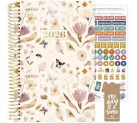 bloom daily planners 2026 Planner (January - December) Calendar Year Organizer - 5.5” x 8.25” - Weekly & Monthly Agenda Book with Stickers & Bookmark - Butterfly Garden