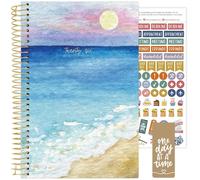 bloom daily planners 2026 Planner (January - December) Calendar Year Organizer - 5.5” x 8.25” - Weekly & Monthly Agenda Book with Stickers & Bookmark - Coastal Calm