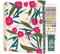 bloom daily planners 2026 Planner (January to December) - 8.5” x 11” Weekly & Monthly Dated Agenda Organizer Book with Stickers & Tabs - Flexible Soft Cover - Pink Poppies