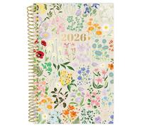 bloom daily planners 2026 Pocket Planner - 4” x 6” - (January 2026 - December 2026) - MINI Weekly/Monthly Agenda Organizer & Calendar Book - Garden Party, Beige
