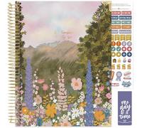 bloom daily planners HARDCOVER 2026 Planner (January to December) - 8.5” x 11” Weekly & Monthly Dated Agenda Organizer Book with Stickers & Tabs - Wildflower Mountainside