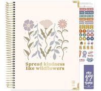 bloom daily planners HARDCOVER 2026 Planner (January to December) - 8.5” x 11” Weekly & Monthly Dated Agenda Organizer Book with Stickers & Tabs - Spread Kindness Like Wildflowers