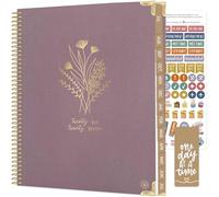 bloom daily planners HARDCOVER Planner 2026-2027 (8.5" x 11") Academic Year (July 2026 - July 2027) - Task Goal Planner for Women - Monthly & Weekly Inspirational Agenda Book - Purple Linen