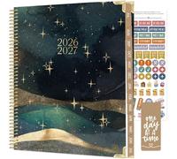 bloom daily planners HARDCOVER Planner 2026-2027 (8.5" x 11") Academic Year (July 2026 - July 2027) - Task Goal Planner for Women - Monthly & Weekly Inspirational Agenda Book - Celestial Skies