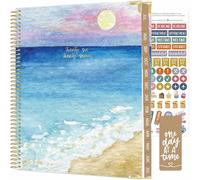 bloom daily planners HARDCOVER Planner 2026-2027 (8.5" x 11") Academic Year (July 2026 - July 2027) - Task Goal Planner for Women - Monthly & Weekly Inspirational Agenda Book - Coastal Calm