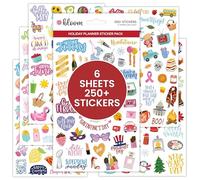 bloom daily planners New Holiday Seasonal Planner Sticker Sheets - Seasonal Sticker Pack - Over 250 Stickers Per Pack!