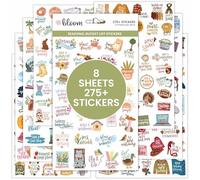 bloom daily planners Seasonal Bucket List Planner Stickers - Spring, Summer, Fall, Winter Activity Goals for Adults - 8 Sheets / 275+ Illustrations - Adventure Icons for Planning or Scrapbooking