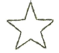 Bloom Giant Green LED Star - Battery Operated Festive Christmas Xmas Home Decoration with 60 Warm White Lights - Measures H74 x W74cm Bloom Green