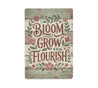 Bloom Grow Flourish Sign Metal Tin Sign