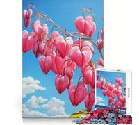 Bloom in Bleeding Hearts Jigsaw Puzzle 1000 Pieces Brain Exercise Soothing Hobby Precision Cut Holiday Present (50X75CM)