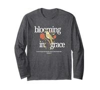 Bloom in Grace Christian Floral and Bird Faith Long Sleeve T-Shirt