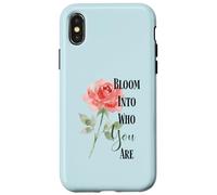 Bloom Into You Rose Quote Case for iPhone X/XS