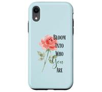 Bloom Into You Rose Quote Case for iPhone XR