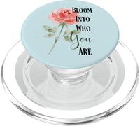 Bloom Into You Rose Quote PopSockets PopGrip for MagSafe