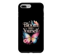 Bloom Into Yourself Butterfly Floral Quote Case for iPhone 7 Plus/8 Plus