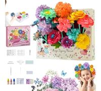 Bloom Joy Magic Petal Flower Kit, BloomJoy Magic Petal Flower Art Set, 3D Fantasy Art Magic Flowers, DIY Colorful Bouquet Toys, More Than Ten Kinds of Flowers, Free Color Matching (1 Set)