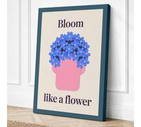 Bloom Like a Flower Canvas Wall Art Print 30x20 Inch (76 x 51 cm)