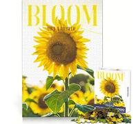 Bloom Like A Flower Jigsaw Puzzles for Adults 1000 Piece Reasoning Practice Leisure Activity Premium Edges Warm Xmas Gift (38X26CM)