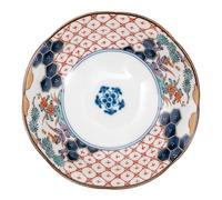 Bloom Minoyaki Japanese Small Side Plate Set - Desert Serving Dinner Set Bread Plate - Dishwasher and Microwave Safe Ceramic Ø11cm | H3.5cm (Madori Nishiki Soka)